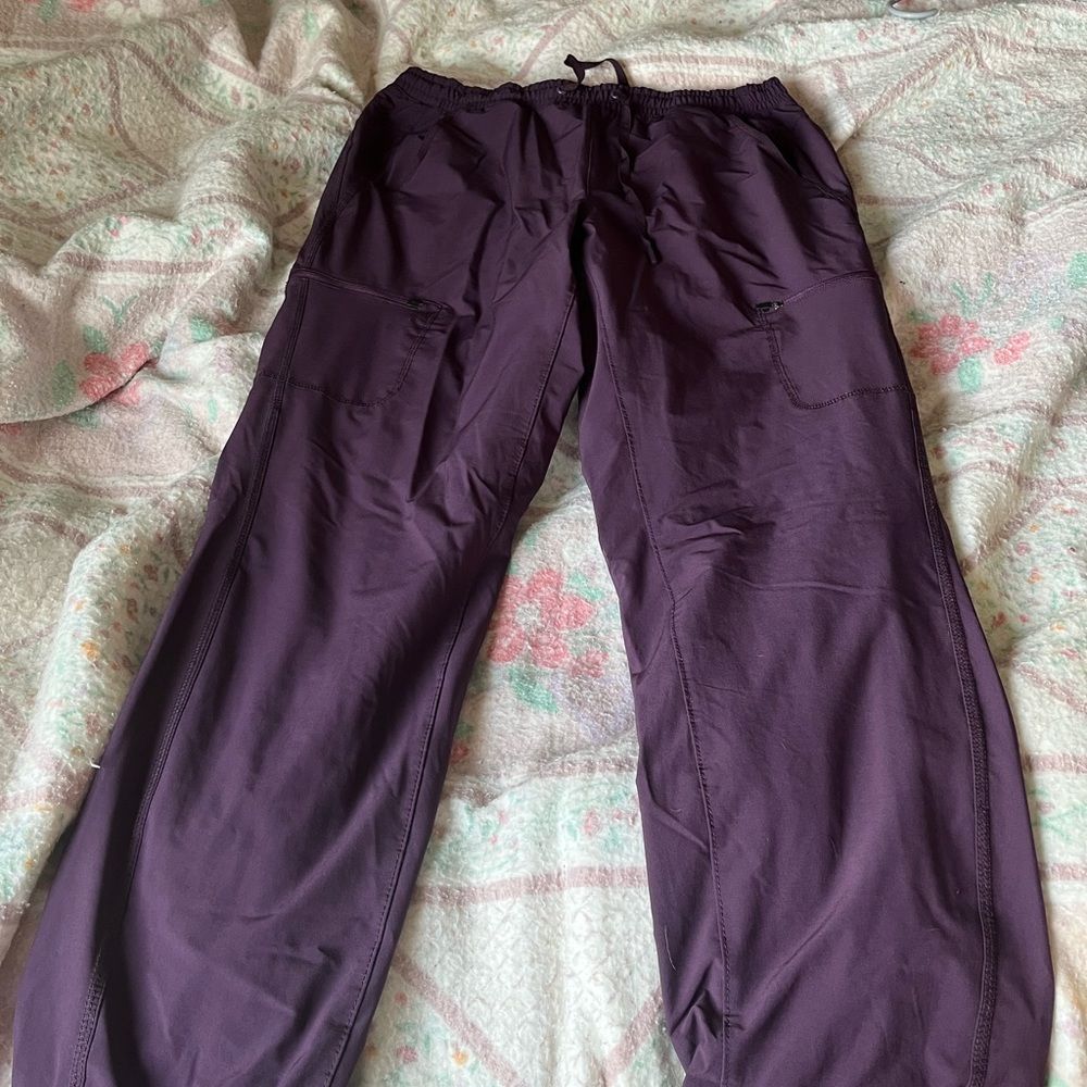 Eddie Bauer fleece lined purple pants size 12